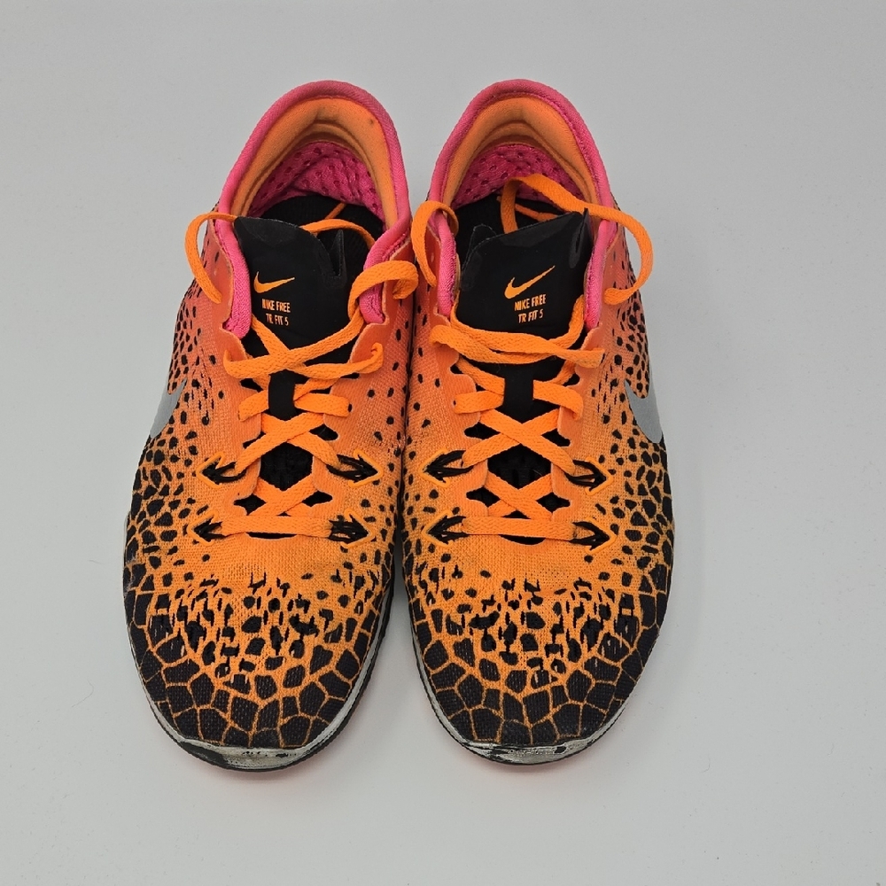 Nike Orange and Black Sneakers